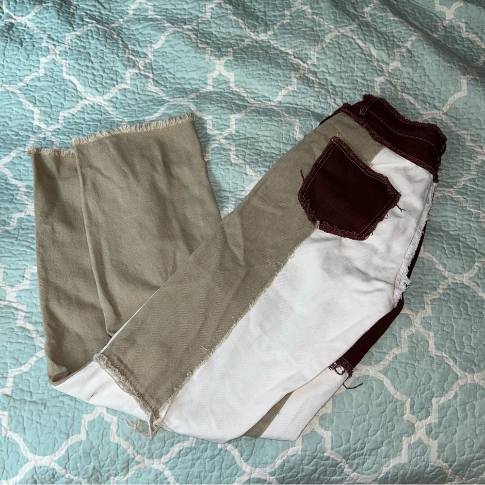 Patchwork Pants!🤎 - Picture 2 of 8